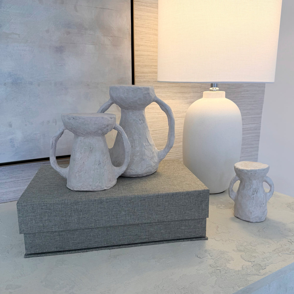 Decorative Urns: Set of Three
